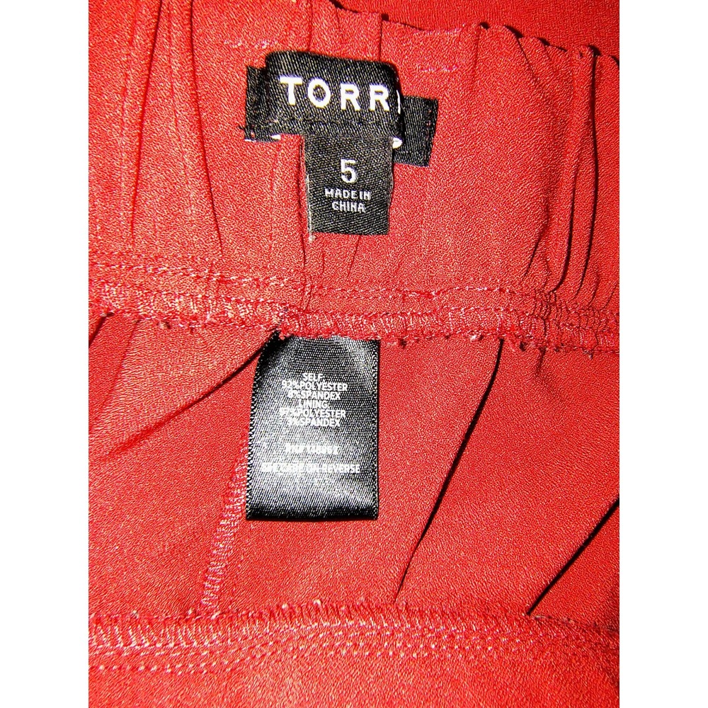 Torrid Rust Orange Elastic Waist Cuffed Crop Pants Plus Size 5 5X 11845583 - Picture 4 of 4